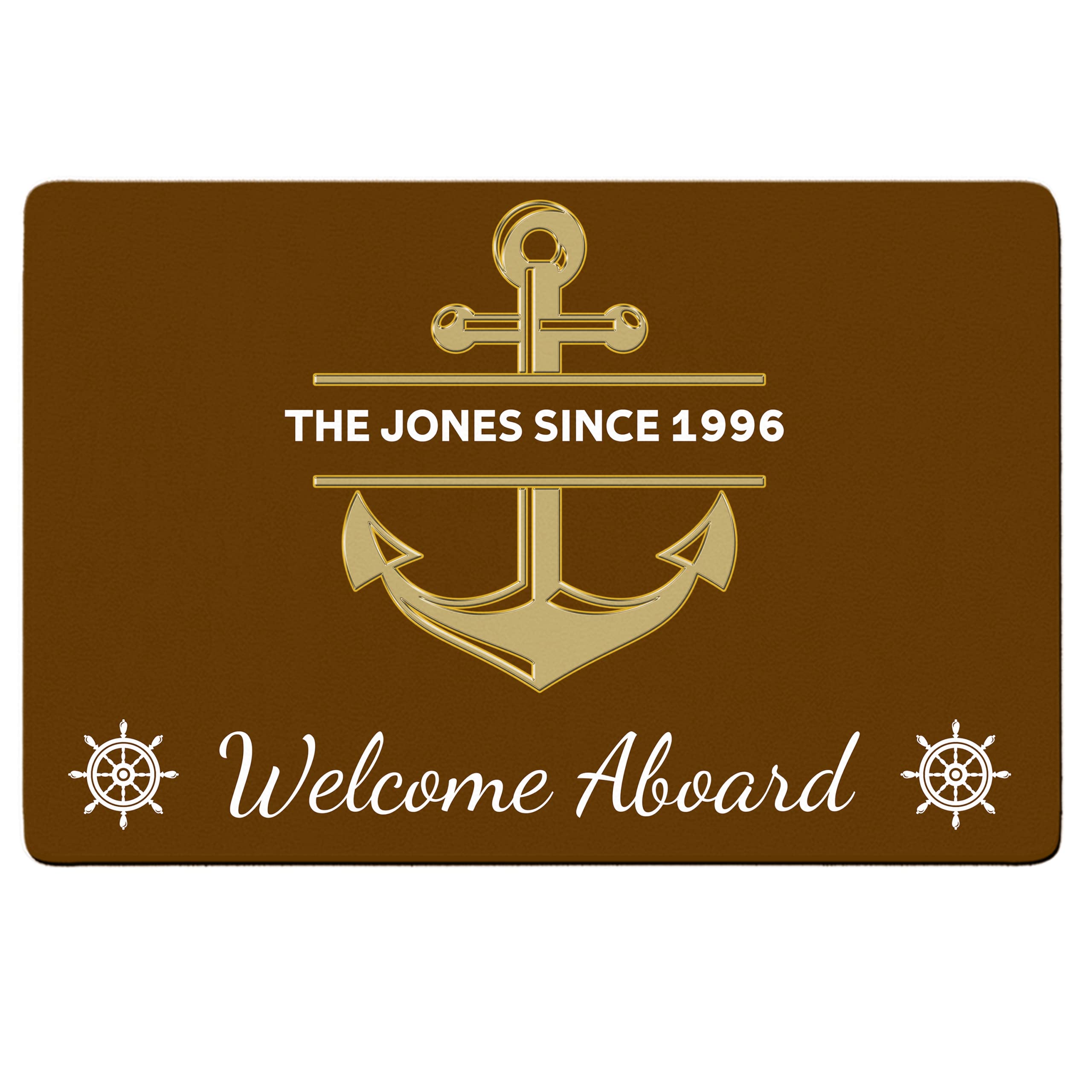 moko。美品❕WELCOME BACK TO BOAT HOUSE M Amazon.com: Personalized Welcome Aboard Boat Mat - Custom Name